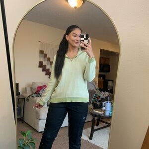 Liz Claiborne Mint V-Neck Sweater